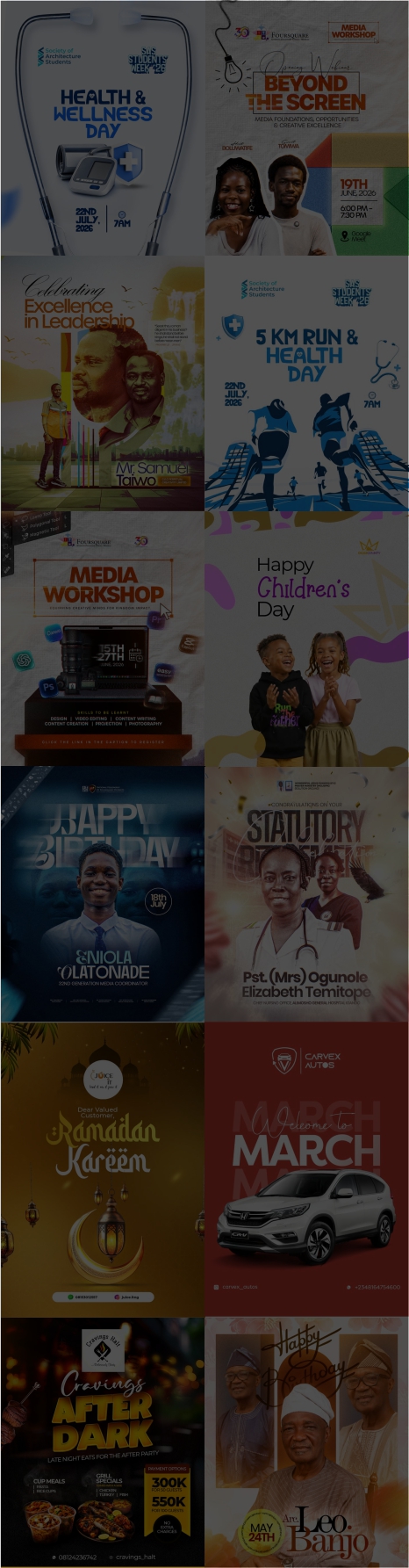 Social media design cover