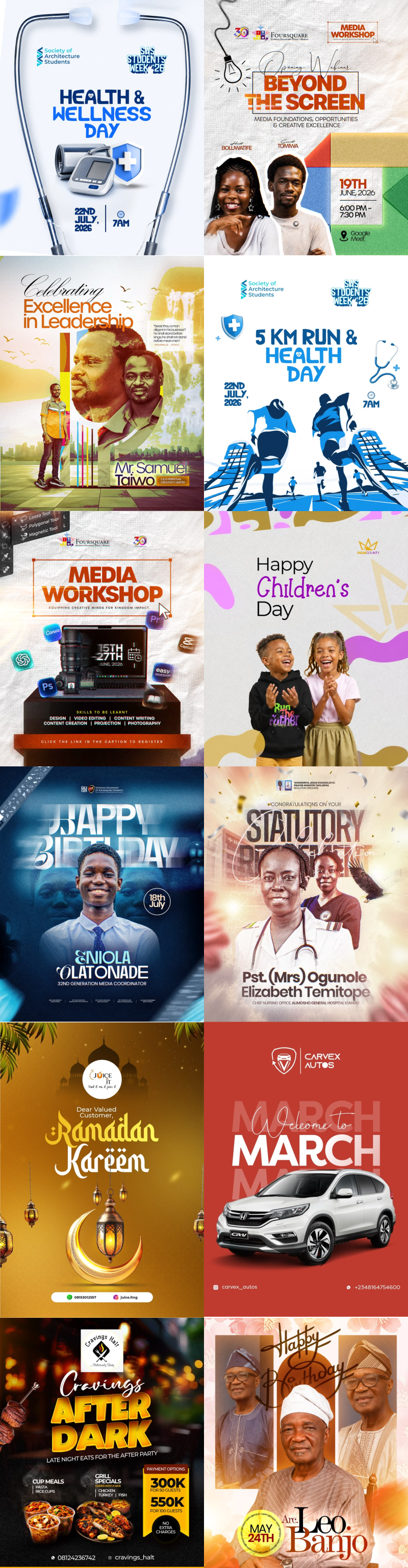 Social media design collection